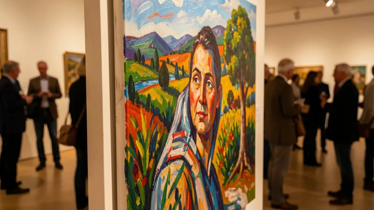 Generic image of a piece of art displayed in a gallery.
