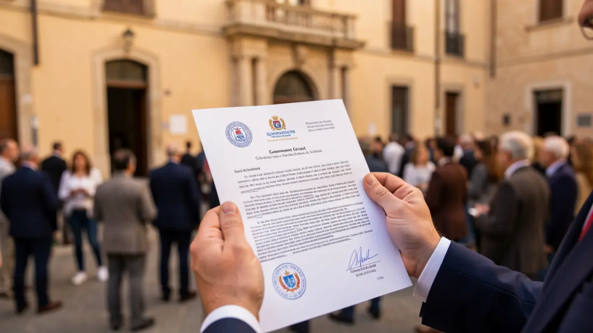 Imatge genèrica d'un document oficial de subvenció.