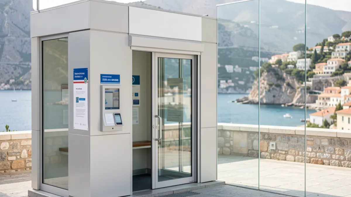 Generic image of a modern transparency portal with clear signage and accessible digital interfaces.