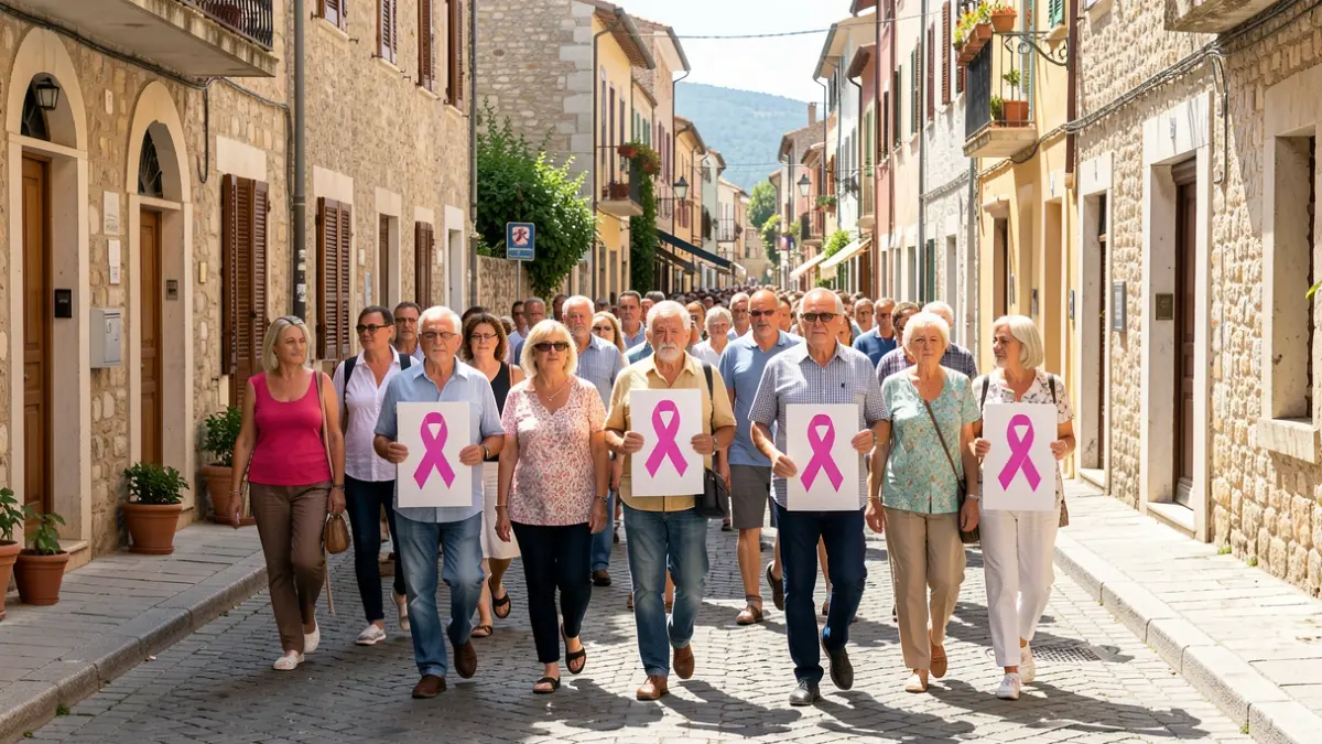 Imatge genèrica de persones participant en una marxa solidària.