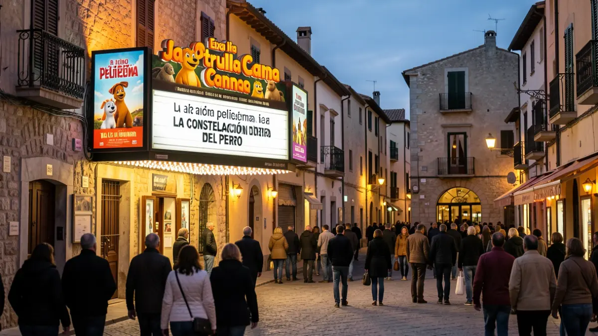 Generic image of a cinema with the movie titles displayed.