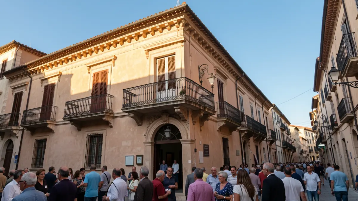 Imagen genérica de la fachada de un ayuntamiento mediterráneo.