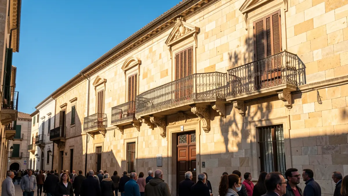 Town hall of Castellón de la Plana in the afternoon sun.