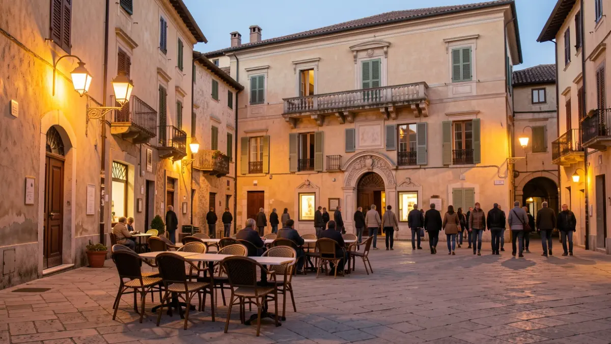 Generic image of a Mediterranean town square with a town hall.