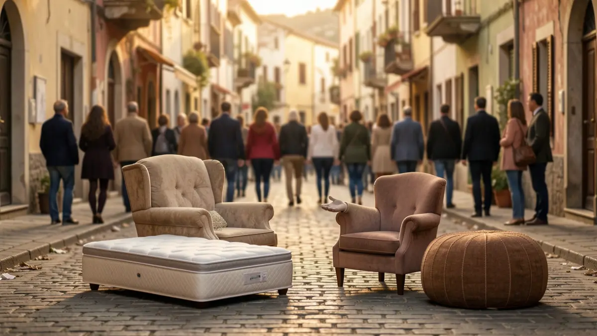 Imagen genérica de una campaña de concienciación sobre el reciclaje de enseres.
