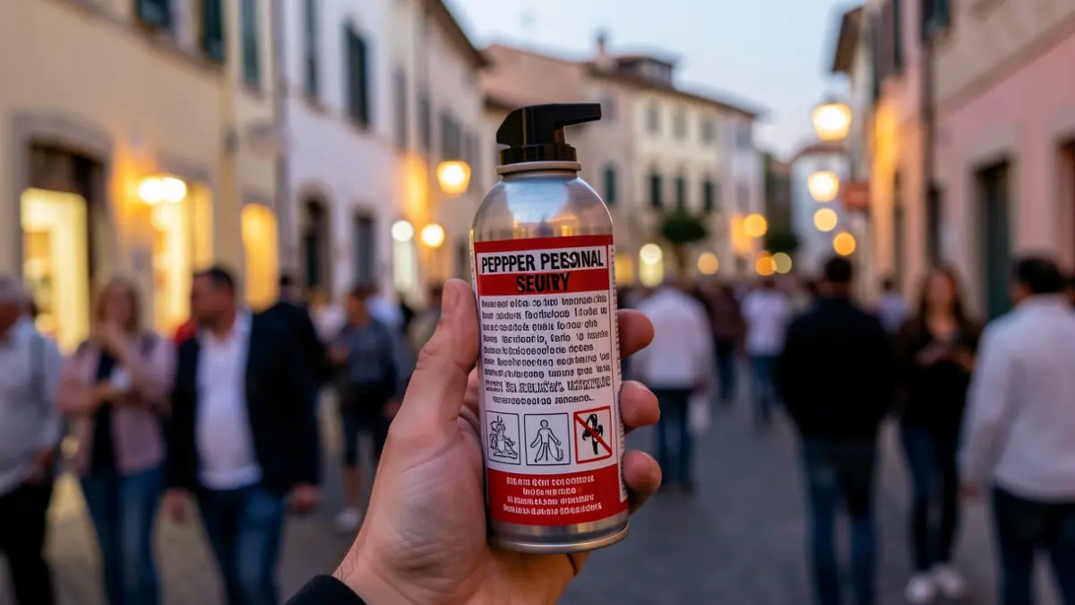 Generic image of a pepper spray can with a warning label.