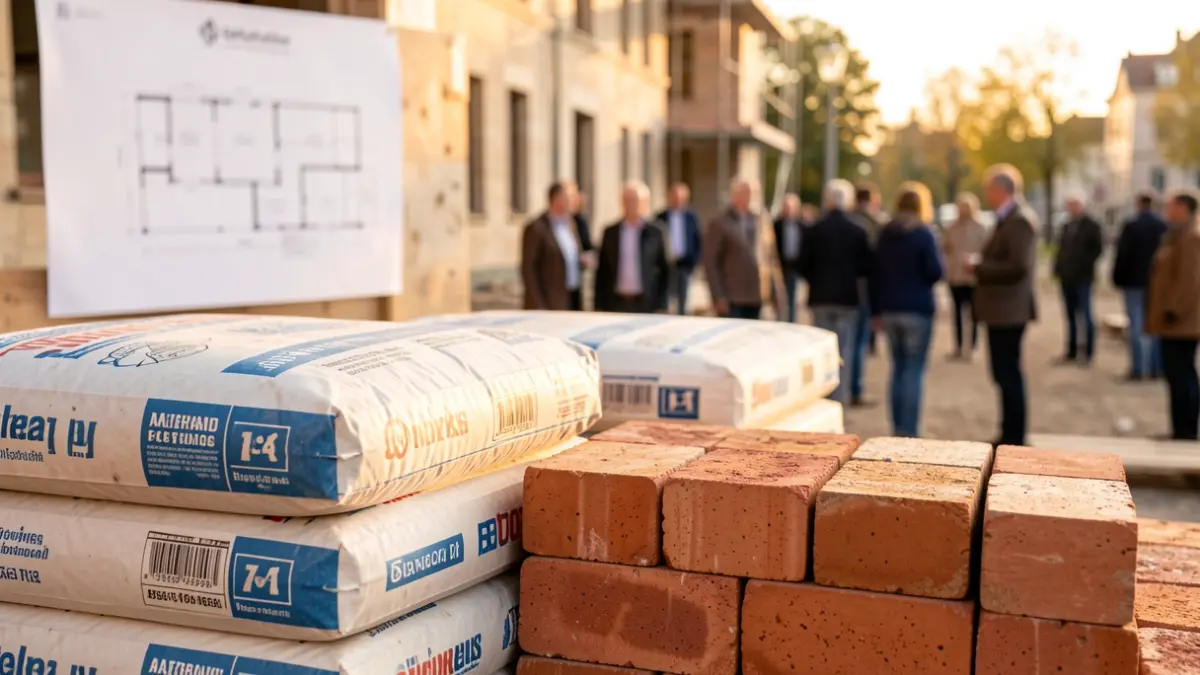 Imatge genèrica de materials de construcció i plànols.