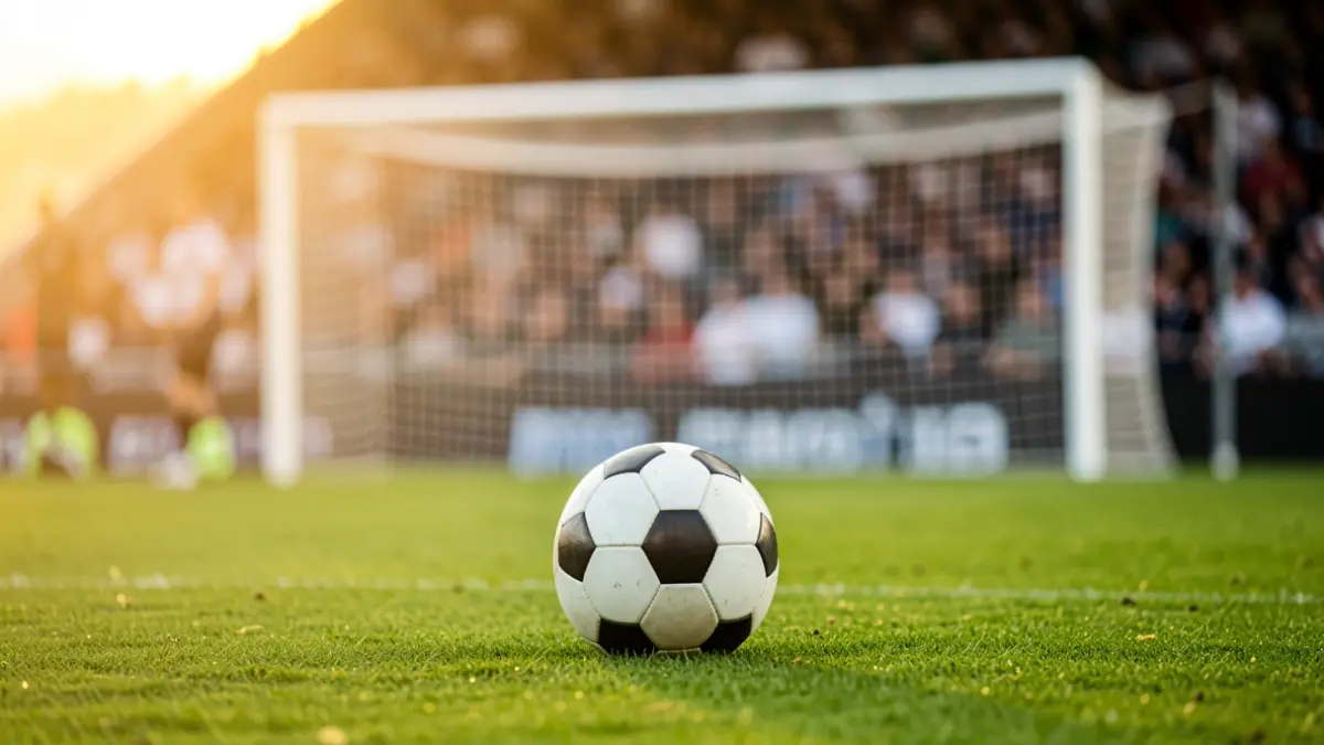 Imagen genérica de un balón de fútbol en un campo.