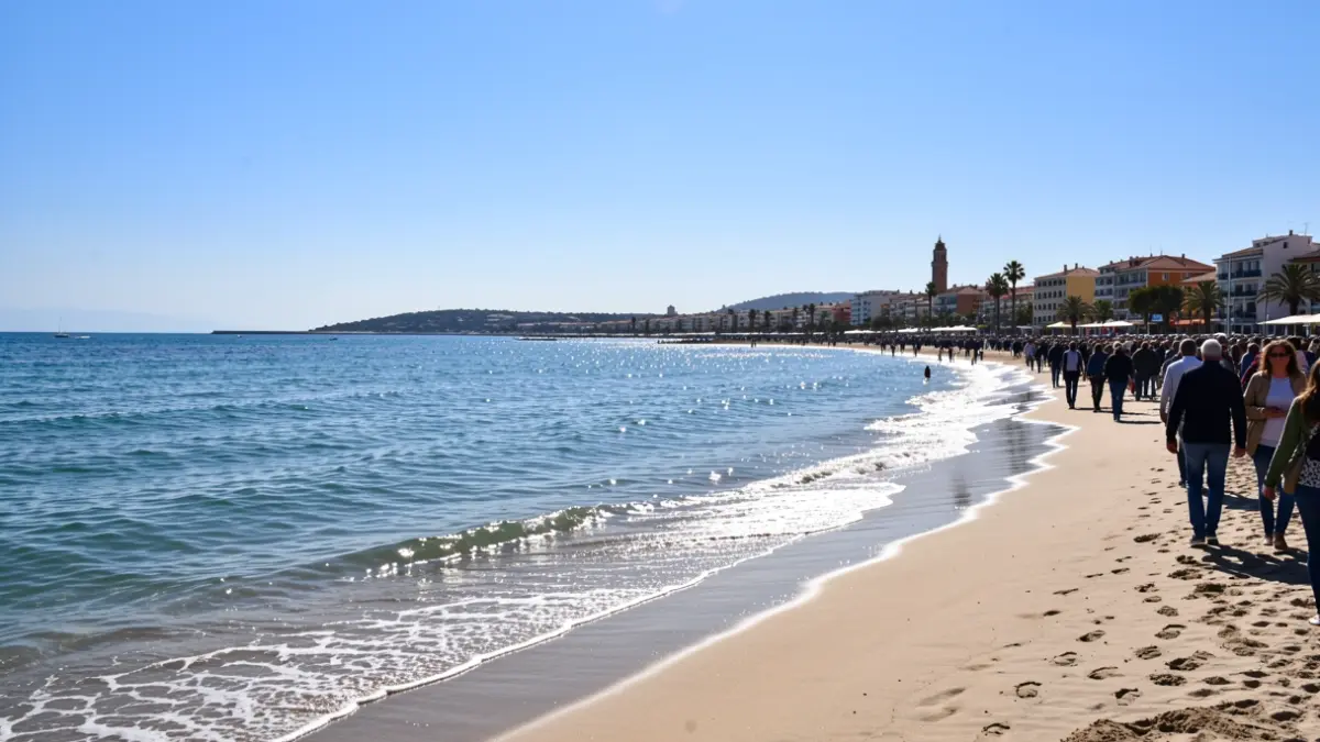 Imatge genèrica del cel serè i la mar tranquil·la a la costa valenciana.
