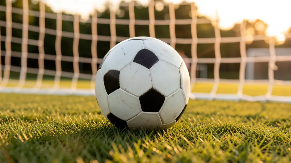 Imatge genèrica d'una pilota de futbol sobre la gespa d'un estadi.