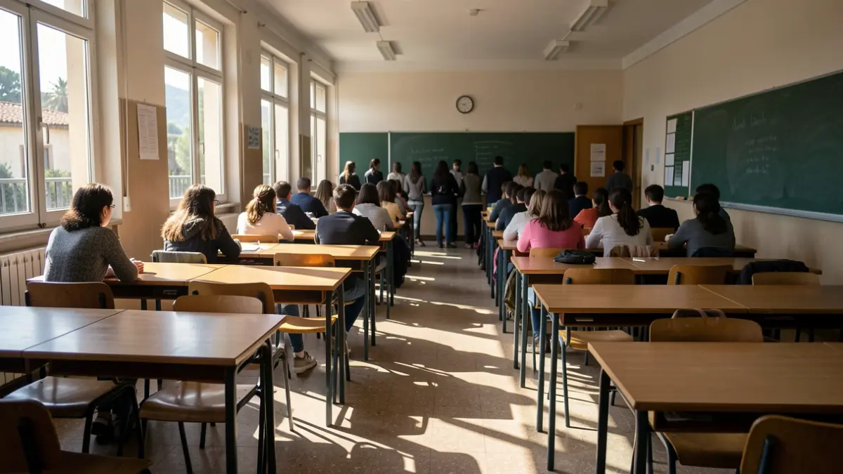 Imatge genèrica d'una aula escolar.