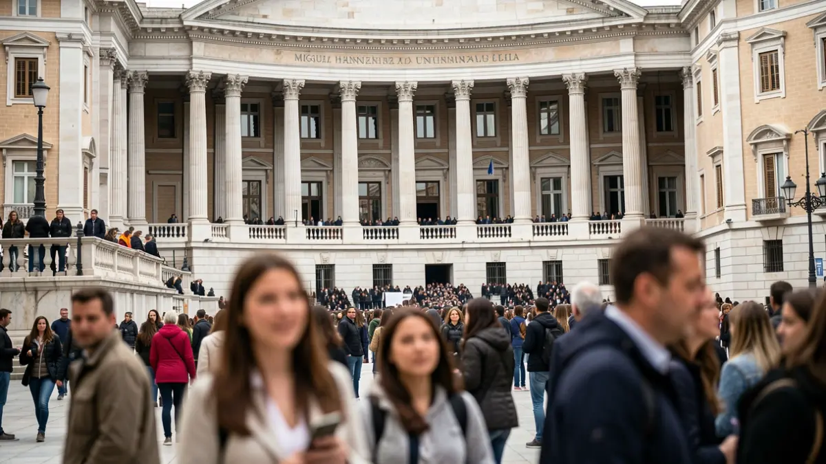 Imagen genérica de la visita de estudiantes al Senado español.
