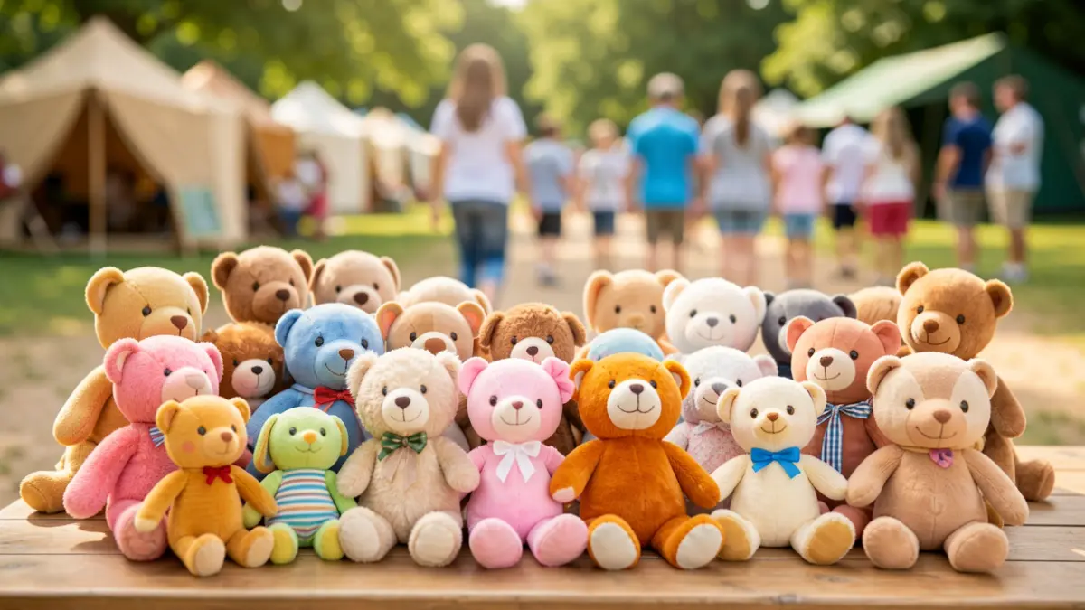 Imagen genérica de peluches apilados en un entorno infantil.
