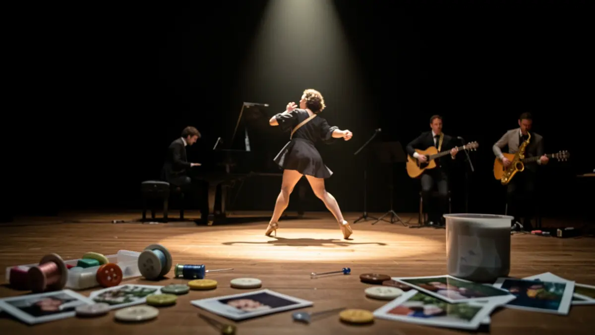 Imagen genérica de una representación teatral con danza y música en directo.