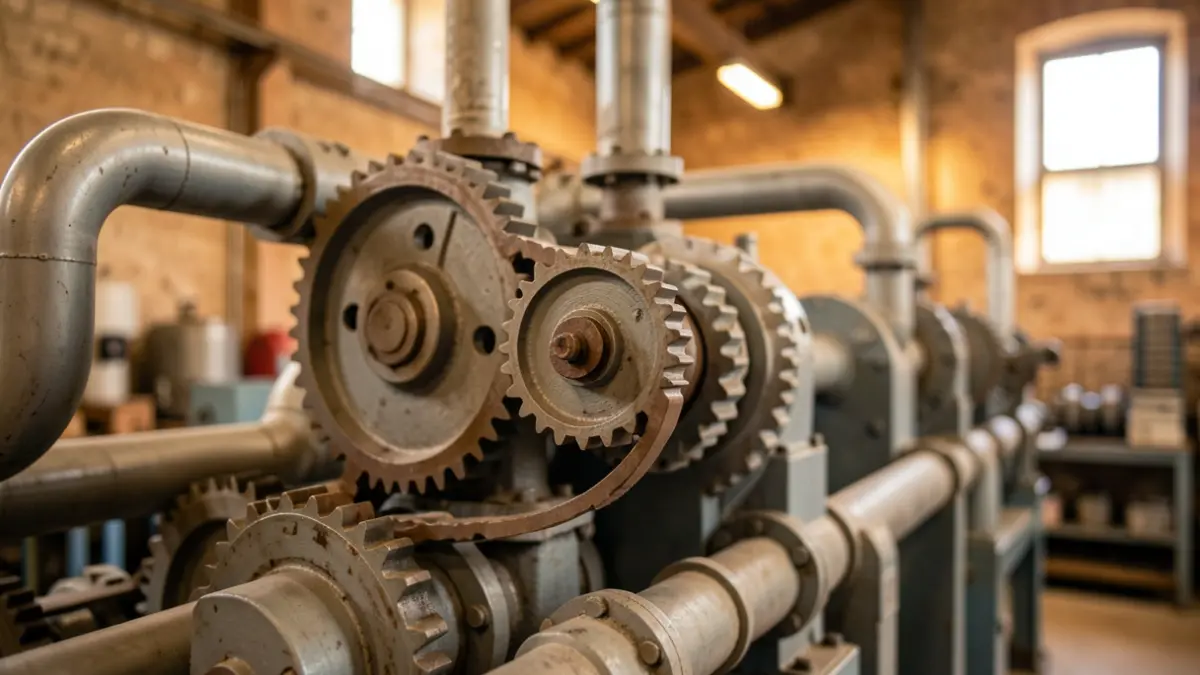 Imagen genérica de maquinaria industrial para la transformación del plástico.