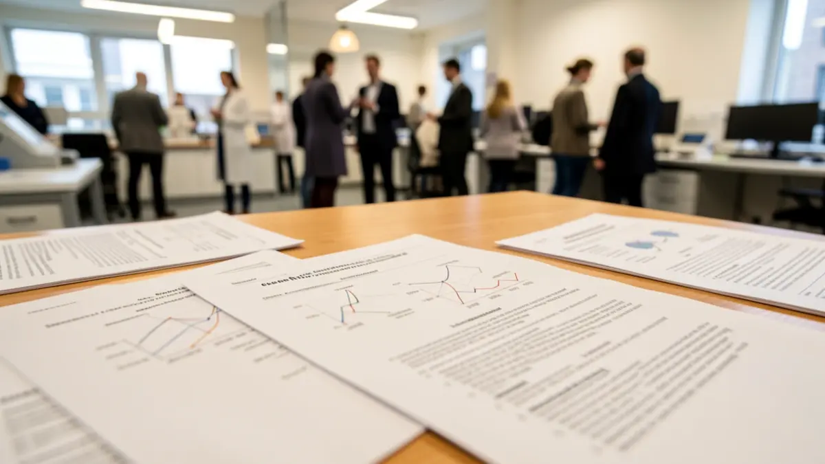 Generic image of medical documents and research papers.