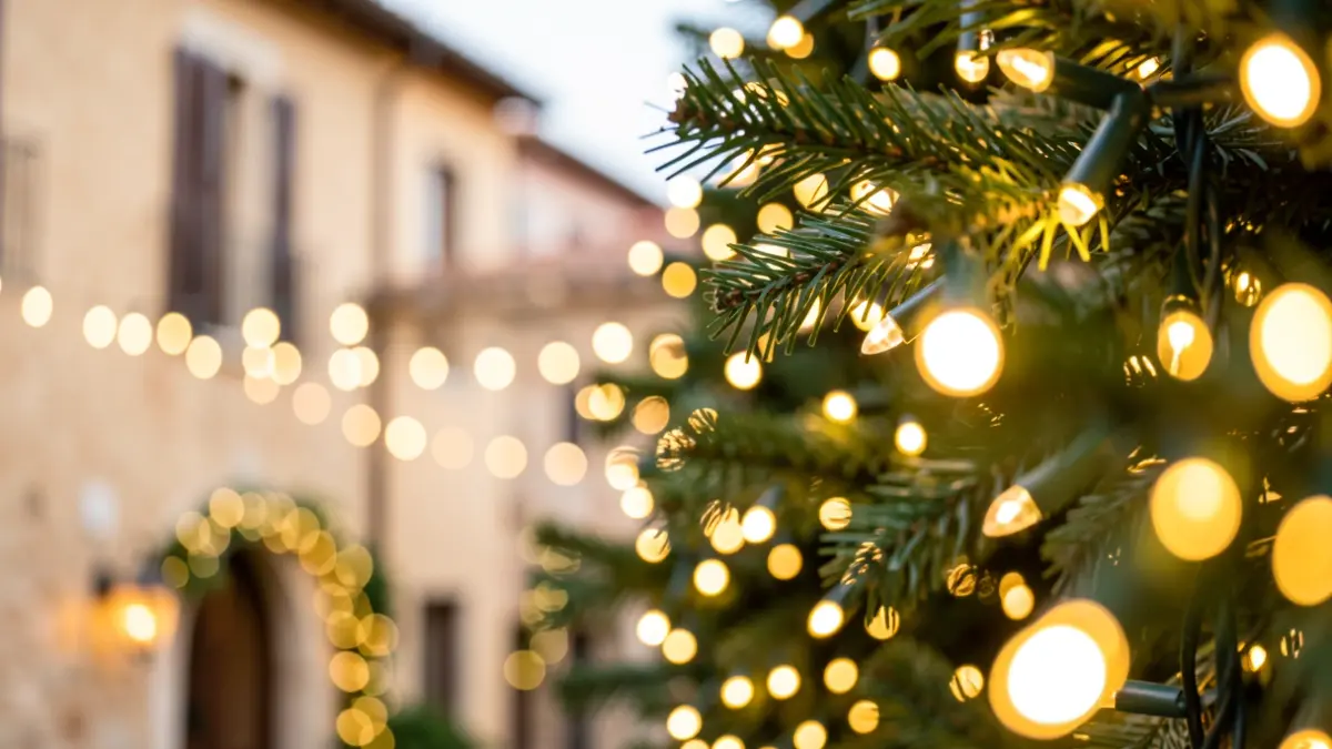 Imatge genèrica de llums de Nadal.