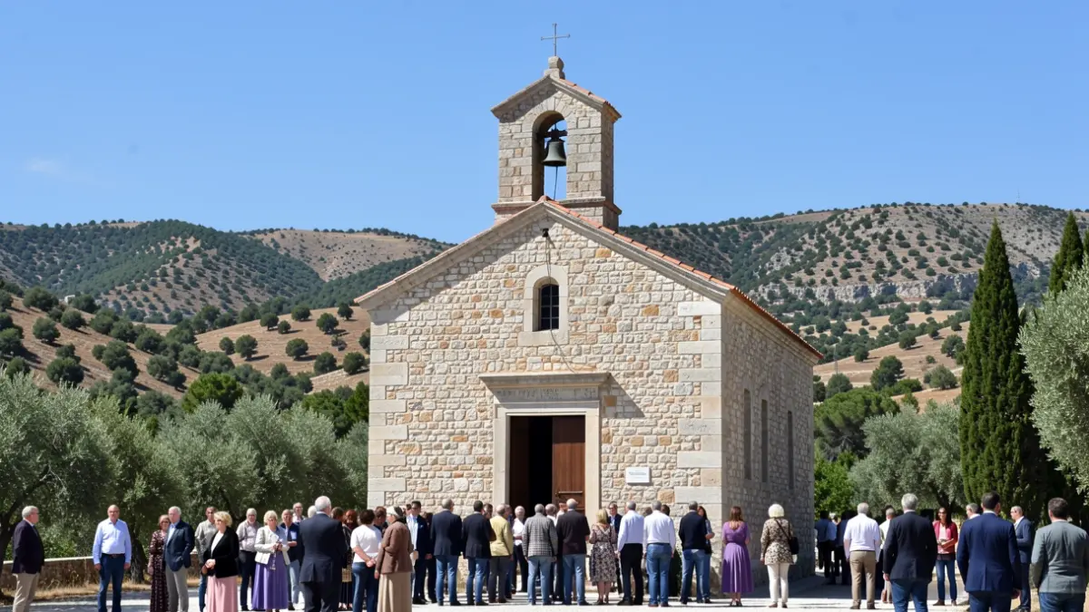 Imagen genérica de una ermita histórica en un entorno rural mediterráneo.