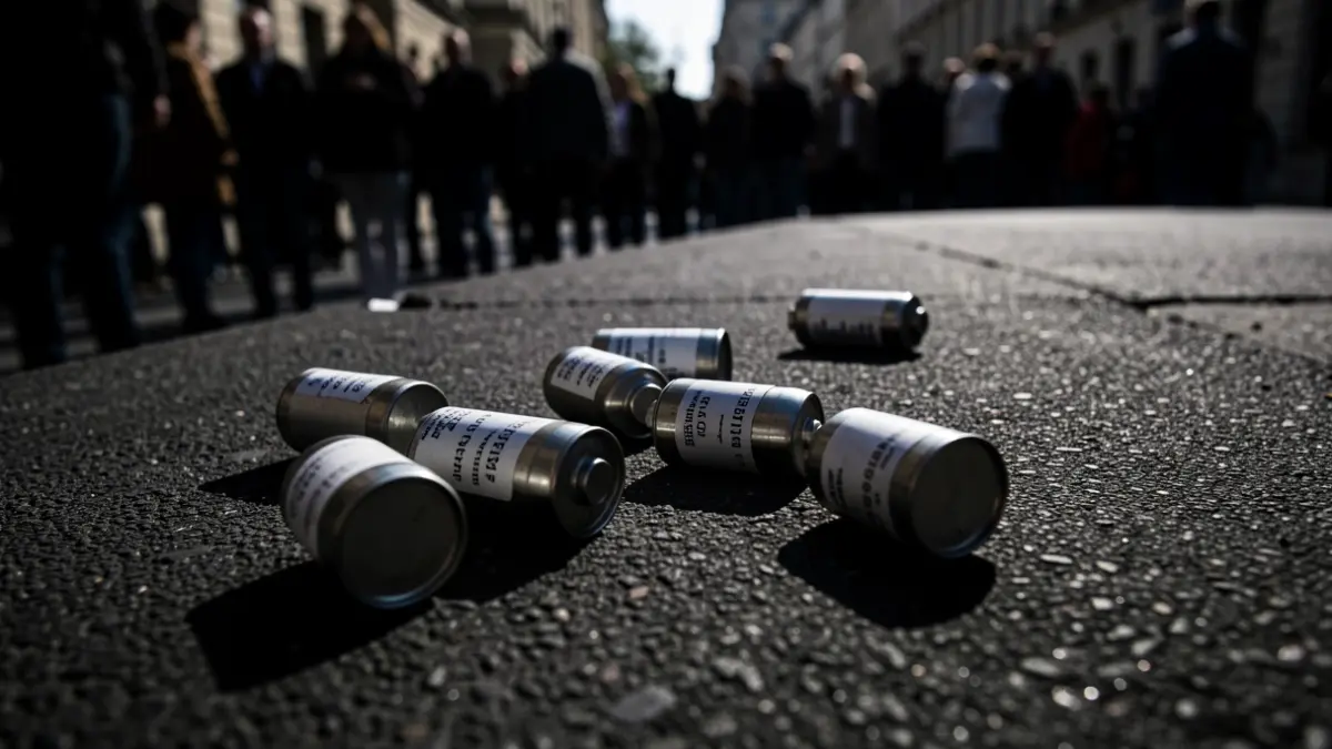 Generic image of canisters seized by police.