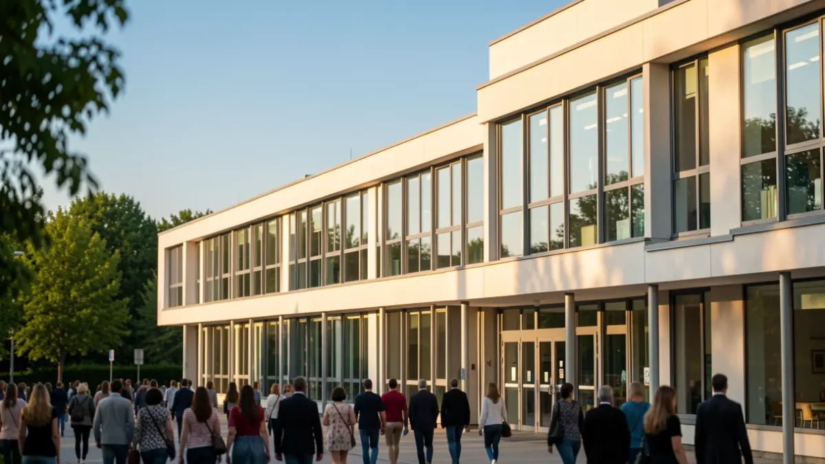 Imagen genérica de un edificio universitario moderno.