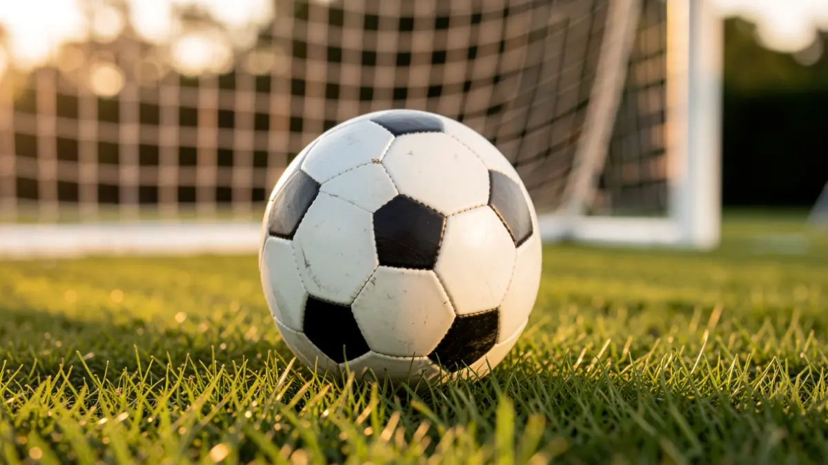 Imatge genèrica d'una pilota de futbol sobre gespa.