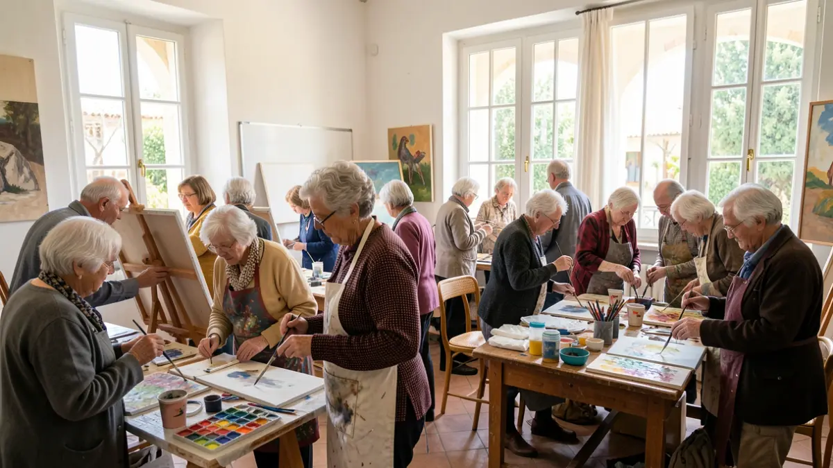 Imatge genèrica d'un taller d'art per a majors.