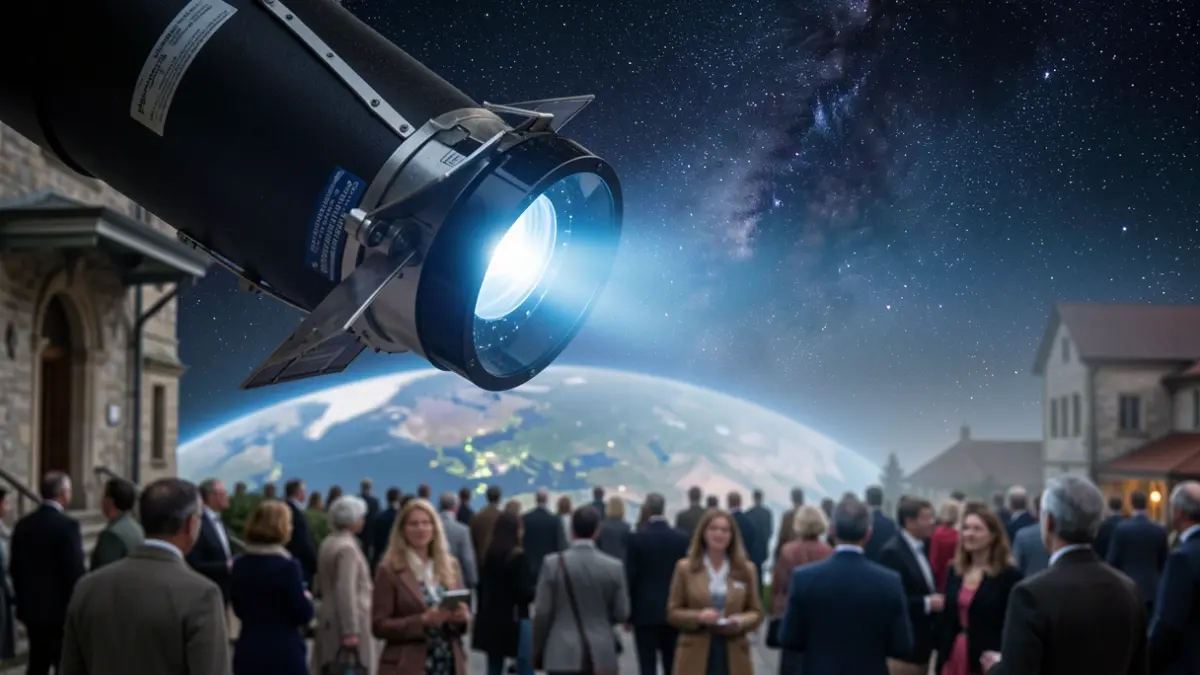 Imagen genérica de un sensor de satélite midiendo la fluorescencia de la Tierra.