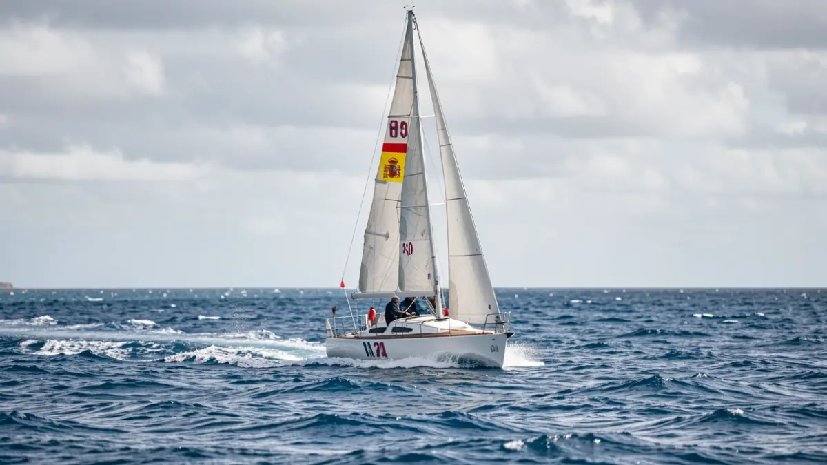 Imagen genérica de un velero compitiendo en aguas valencianas.