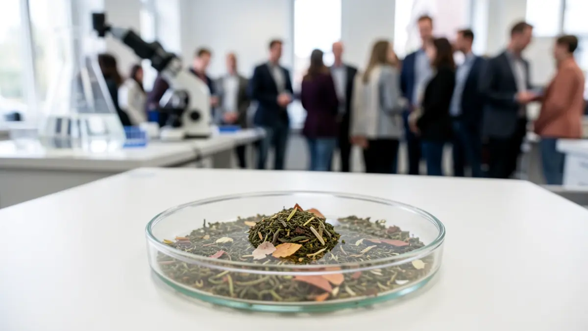 Imagen genérica de un laboratorio realizando ensayos de compostabilidad.