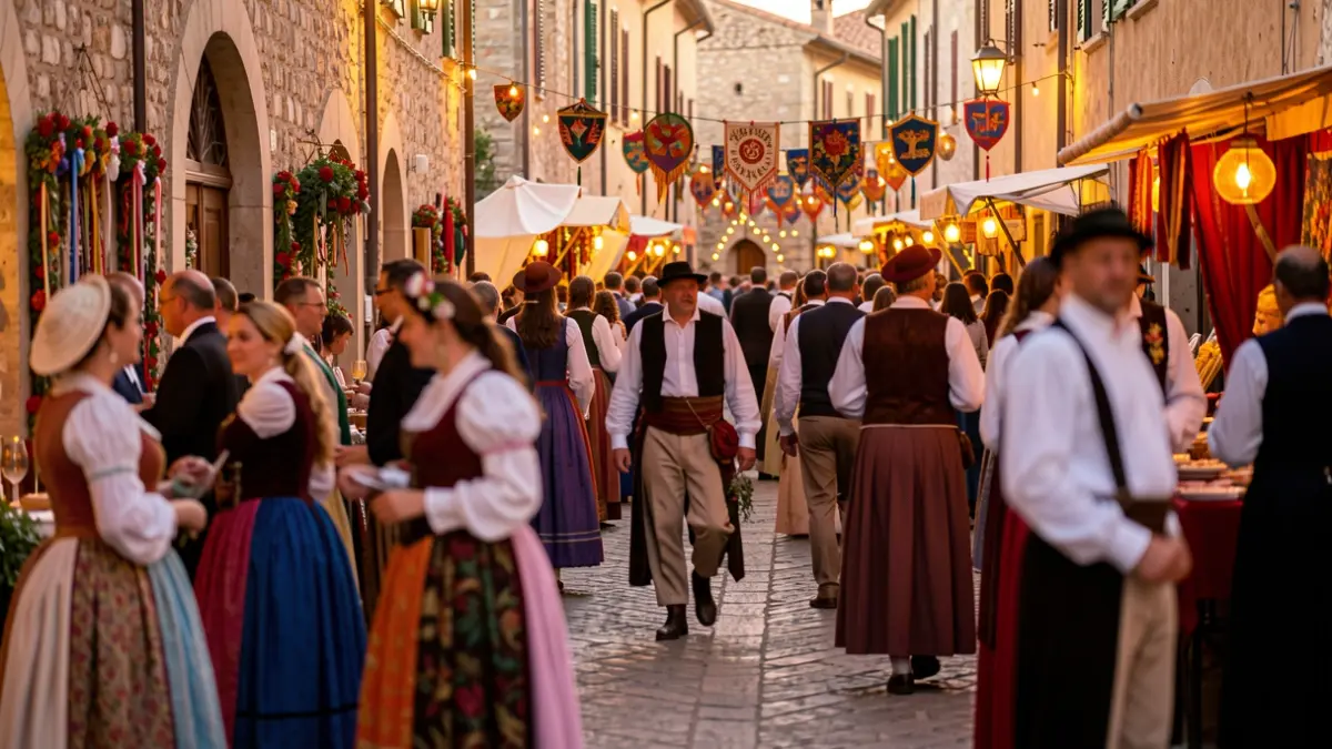 Imatge genèrica d'una celebració popular al carrer amb ambient festiu.