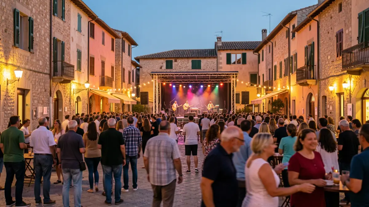 Imatge genèrica d'un concert a l'aire lliure en un municipi valencià.