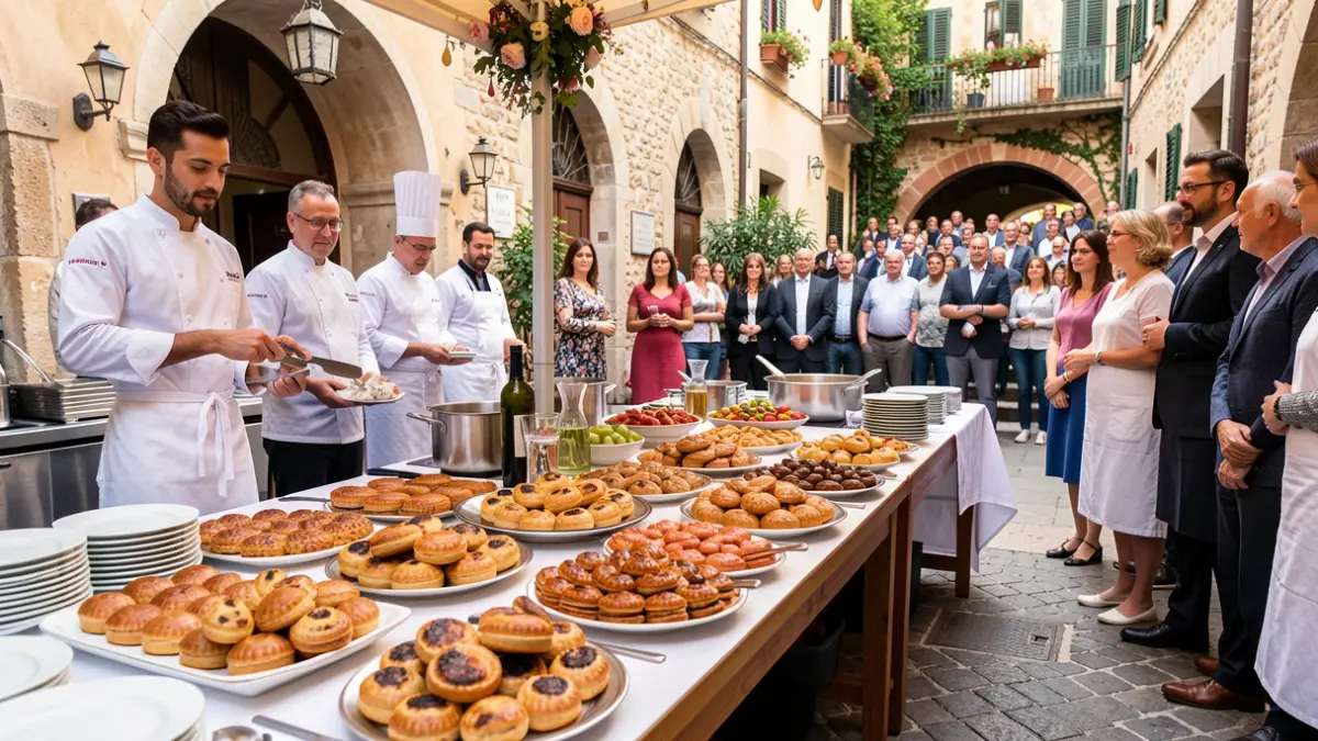 Generic image of a 'coques' competition in Oliva with participants and jury.