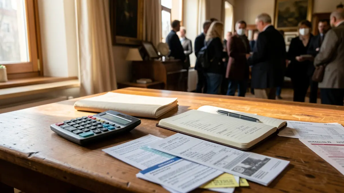 Imatge genèrica de factures i calculadora sobre una taula per a il·lustrar la gestió de l'economia domèstica.