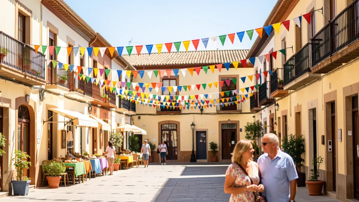 Imatge genèrica de la celebració del Dia del Turista a Peníscola, amb decoracions festives i turistes gaudint de la jornada.