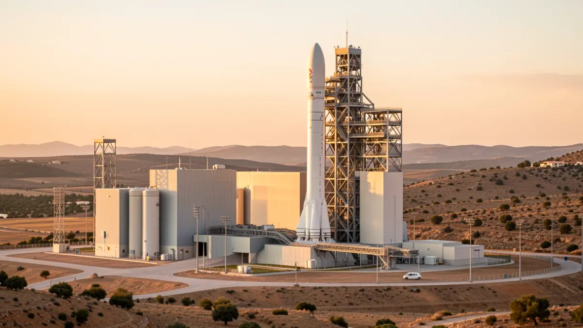 Generic image of a rocket launch facility in the Valencian Community.