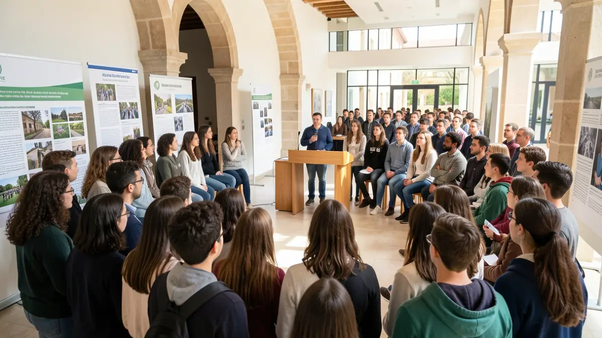 Imatge genèrica d'estudiants universitaris en una sessió informativa.