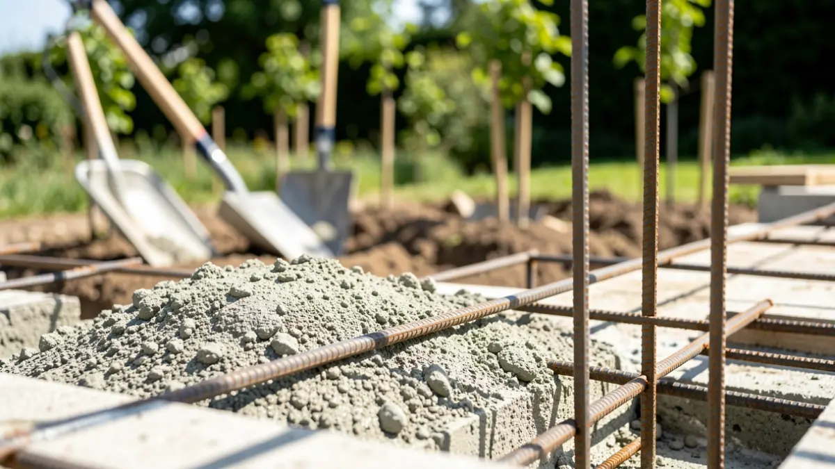 Generic image of construction and gardening materials.