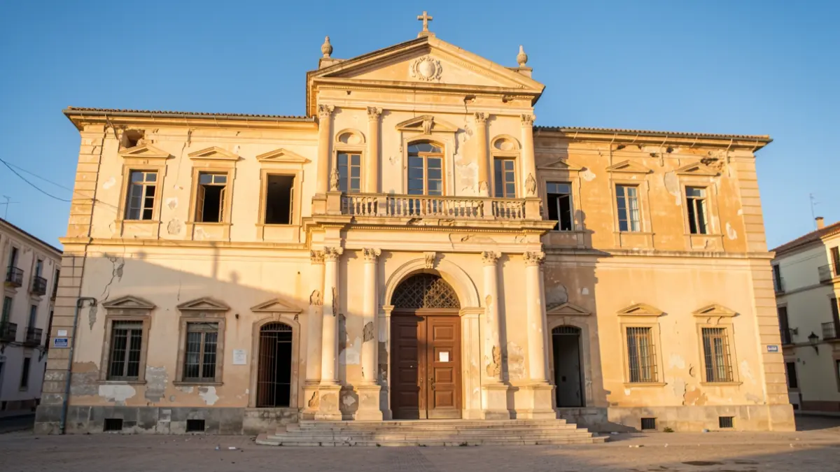 Image of the old Santa Llúcia hospital in Alzira.