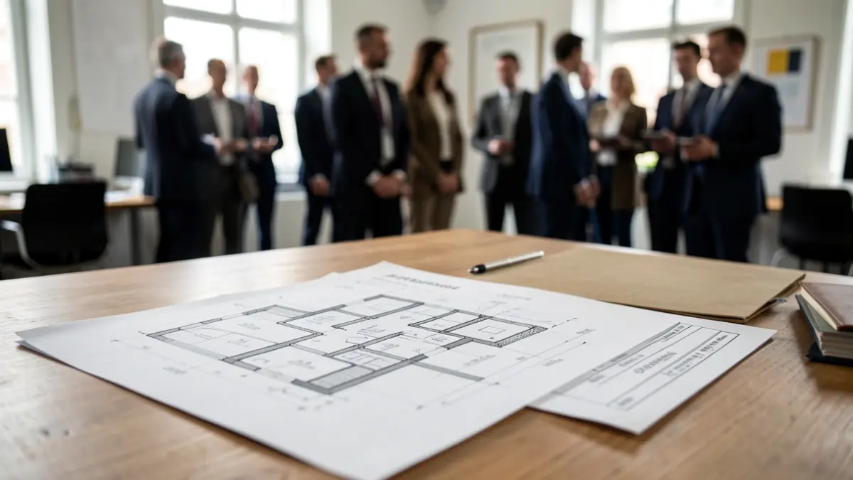 Generic image of a technical building report on a desk.