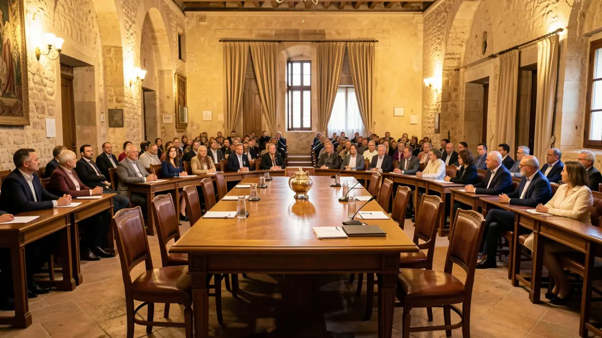 Imagen genérica del Salón de Plenos del Ayuntamiento de Sedaví.