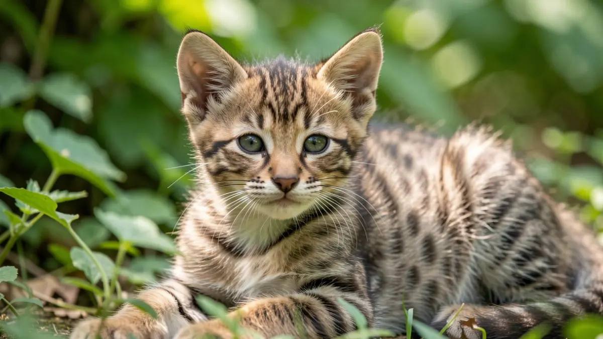 Imatge genèrica d'una cria de margai en un entorn natural.