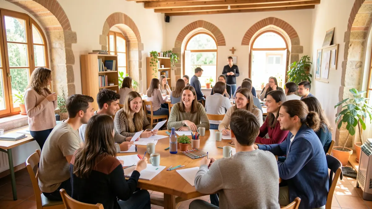 Imatge genèrica de joves participant en un taller sobre diversitat afectivosexual.