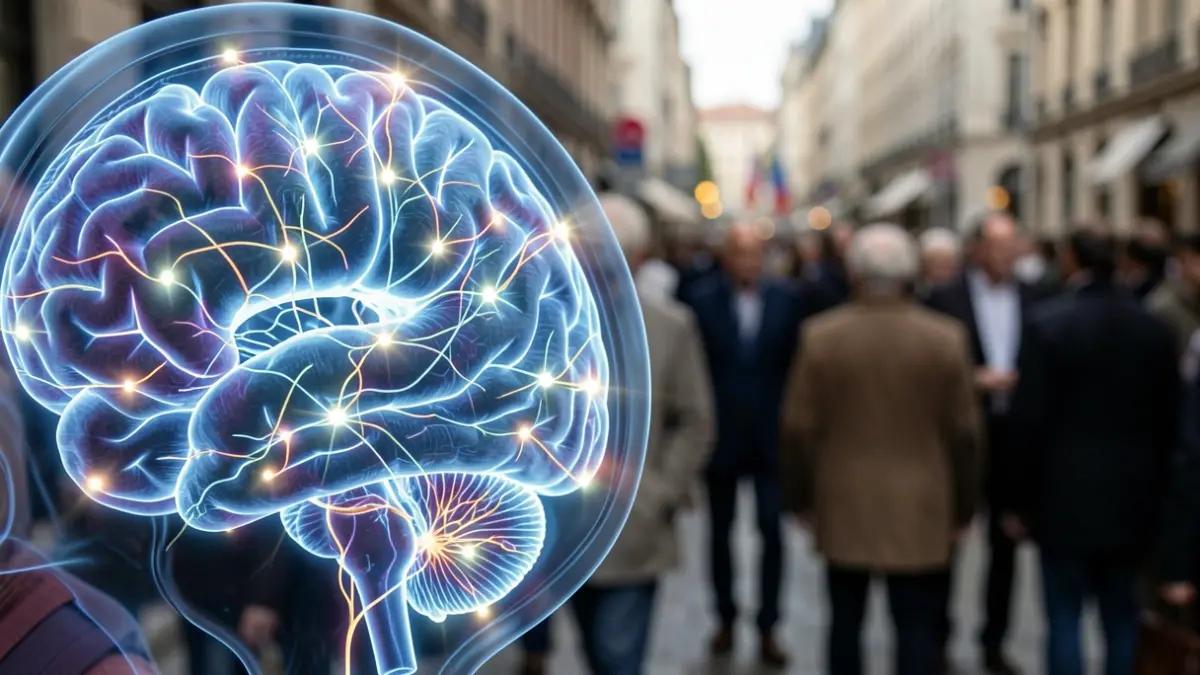Imatge genèrica de la representació d'un cervell amb connexions neuronals brillants.