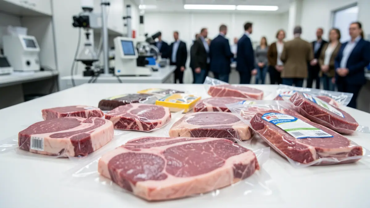 Generic image of meat products packaged with biofilms.