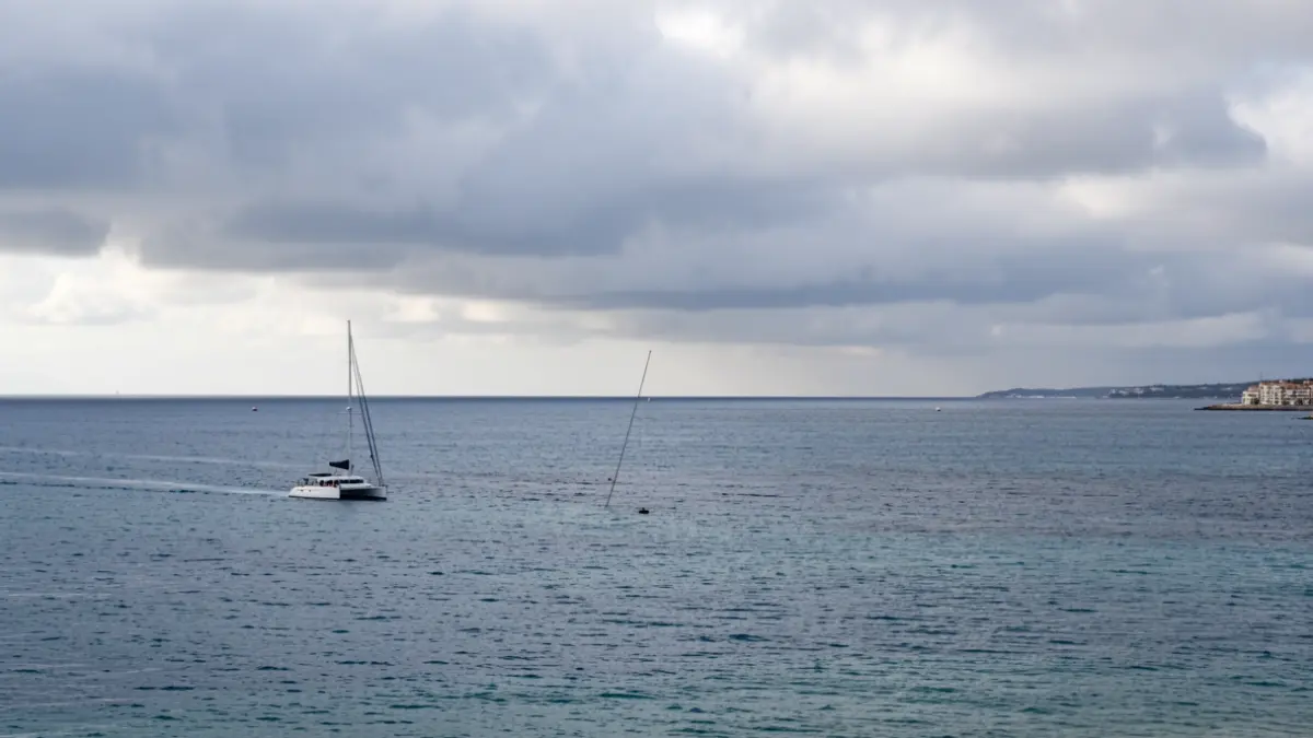 Imagen genérica de cielo nublado sobre el mar Mediterráneo cerca de Gandía.