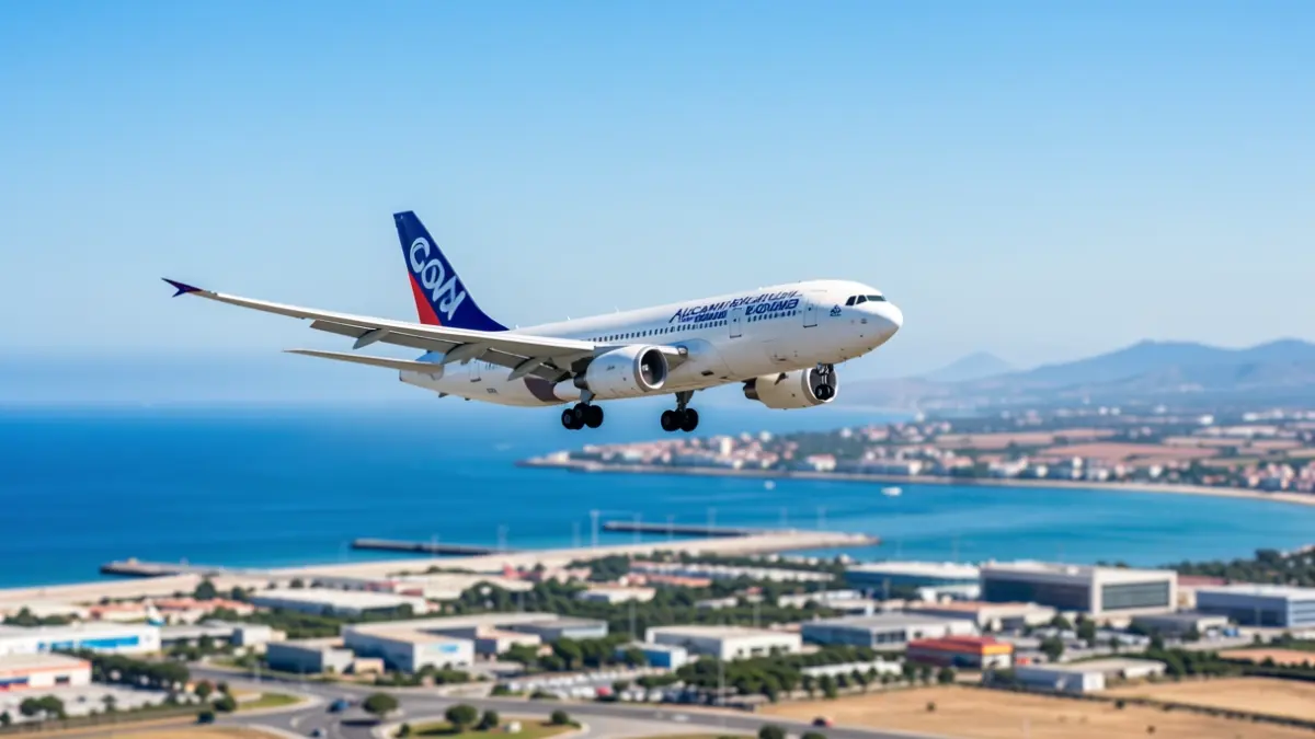 Generic image of an airplane taking off from Alicante-Elche airport.