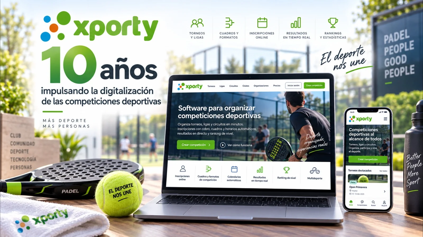 Xporty complix 10 anys impulsant la digitalisació de les competicions esportives