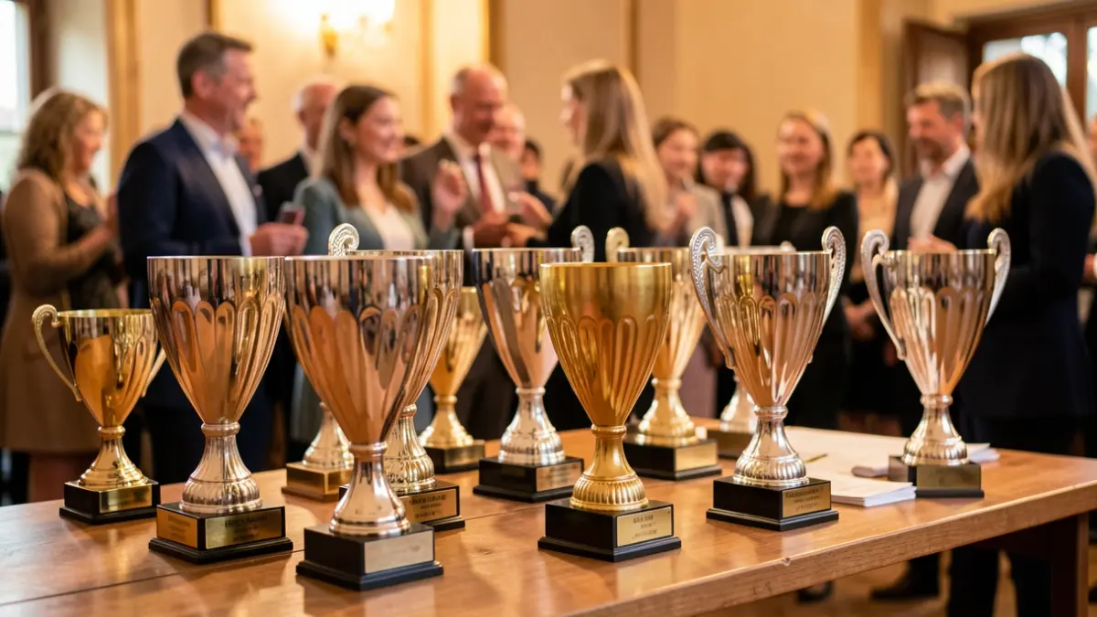 Imatge genèrica de trofeus de futbol infantil.