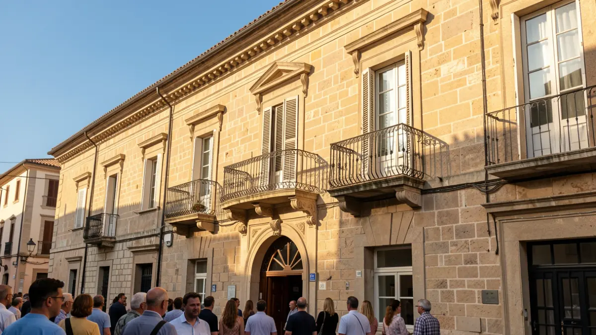 Imagen genérica de un edificio público con arquitectura mediterránea.