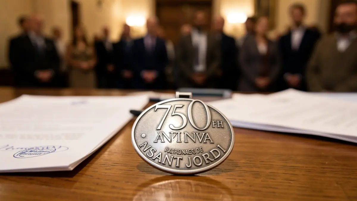 Imatge genèrica d'una medalla commemorativa.